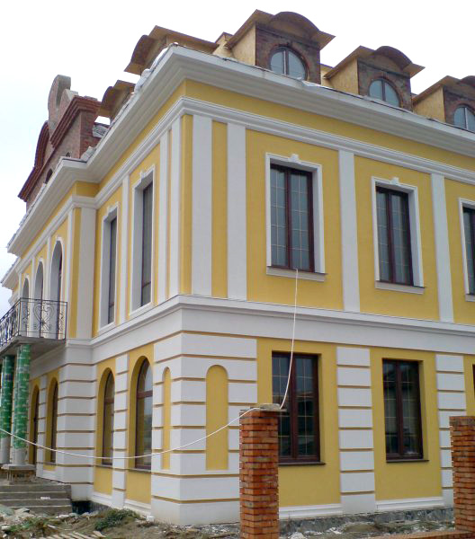 Здание утепленное пенополистиролом